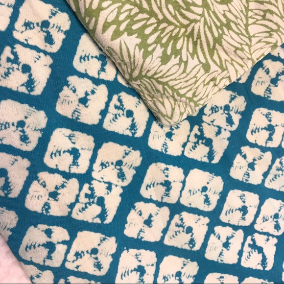 Floral Screen Print Pillow Covers Set Batik Canvas Home Décor Nature Pillowcases - Picture 15 of 16